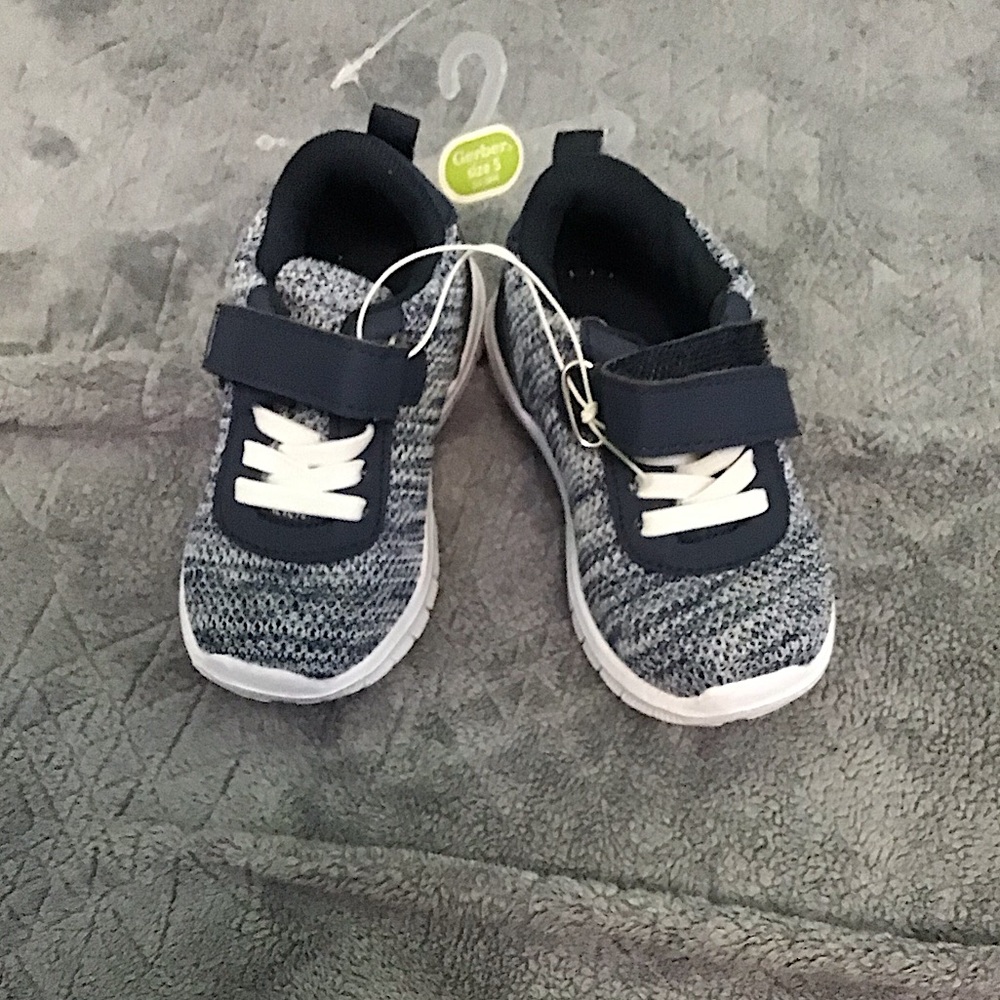 These are toddler/boys shoes, size is five months, is in very good condition,